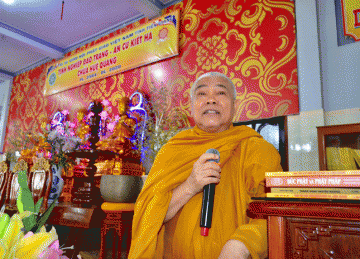 Tiền Giang: Hòa thượng Thích Giác Toàn thuyết giảng về “Thất Thánh Tài” tại trường hạ chùa Huệ Quang