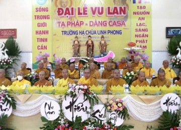 Tiền Giang: Lễ Tạ pháp - Vu lan - Dâng Ca sa tại Trường hạ Linh Phong năm 2022
