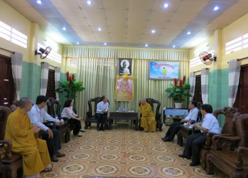 PGTG: Đoàn Ban Tôn Giáo Chính Phủ Đến Thăm Ban Trị Sự Phật Giáo Tỉnh Tiền Giang