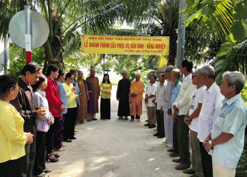 H.Gò Công Đông: Ban Trị sự Phật giáo huyện khánh thành cầu dân sinh - Nông nghiệp