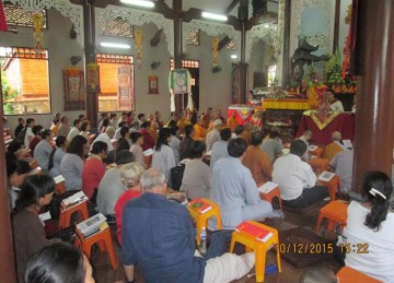 H.Cái Bè: Chùa Liên Trì Đón Ngài Ayang Rinpoche