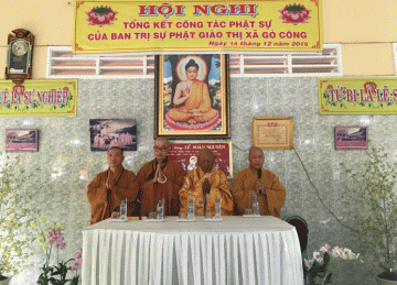 TX.Gò Công: Hội Nghị Tổng Kết Công Tác Phật Sự Năm 2018