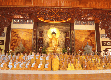 Tiền Giang: Đoàn Trường Trung Cấp Phật Học Tỉnh Long An Chiêm Bái Tứ Động Tâm Tại Thiền Viện Chánh Giác