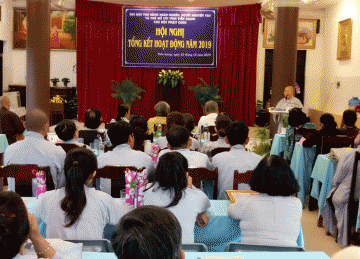 Tiền Giang: Chi hội Bảo trợ Bệnh nhân nghèo, Người khuyết tật và Trẻ mồ côi Phật giáo tỉnh Tiền Giang tổ chức Hội nghị tổng kết năm 2019