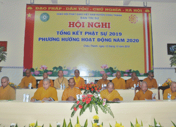 H.Châu Thành: Ban Trị Sự Phật Giáo Huyện Tổ Chức Hội Nghị Tổng Kết Phật Sự Năm 2019