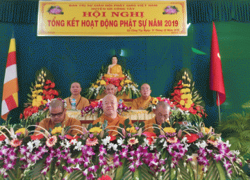 H.Gò Công Tây: Hội Nghị Tổng Kết Phật Sự Năm 2019 Của Ban Trị Sự Phật Giáo Huyện