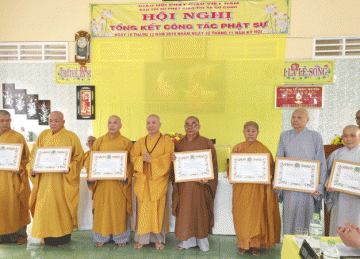 TX.Gò Công: Phật giáo thị xã tổ chức Hội nghị Tổng kết Phật sự  năm 2019