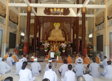 TP.Mỹ Tho: Khóa tu Niệm Phật đón mừng ngày Vía Phật A Di Đà tại chùa Thiên Phước