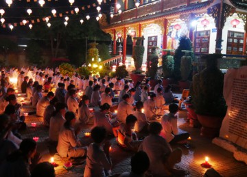 H.Gò Công Tây: Lễ vía Phật A Di Đà tại chùa Linh Sơn