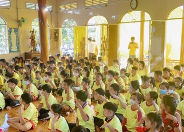 H.Cai Lậy: Chùa Phước Hội tổng kết khóa tu “Tuổi Trẻ Hướng Phật” năm 2022