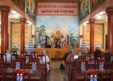 Tiền Giang: Ban Hoằng pháp Phật giáo tỉnh họp triển khai công tác Phật sự quý II năm 2023
