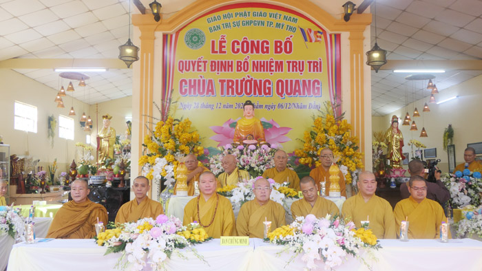 TP.Mỹ Tho: Lễ Bổ nhiệm Trụ trì chùa Trường Quang cho Ni sư Thích Nữ Hải Nguyệt
