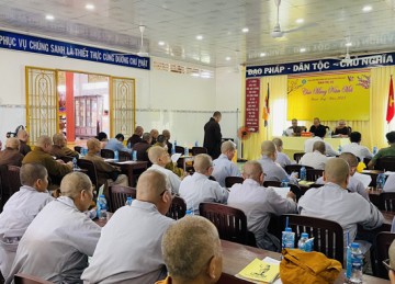 H.Chợ Gạo: Ban Trị sự Phật giáo huyện họp lệ - triển khai kế hoạch tổ chức Đại lễ Phật đản PL.2567