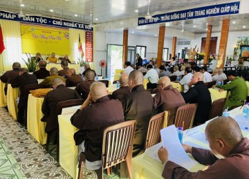 H.Chợ Gạo: Ban Trị sự họp triển khai kế hoạch tổ chức Đại lễ Phật đản PL.2568