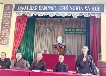 H.Cai Lậy: Ban Trị sự họp lệ tháng 10 năm 2022 – triển khai một số Phật sự quan trọng đến các tự viện