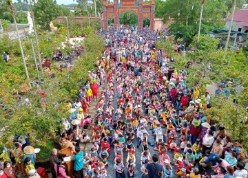 TX.Cai Lậy: Ban Trị sự Phật giáo thị xã tổ chức chương trình “Trung thu yêu thương” tại chùa Long Thành