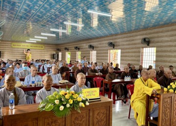 H.Gò Công Đông: Tuyên truyền về an toàn giao thông cho Tăng Ni, Phật tử trong huyện