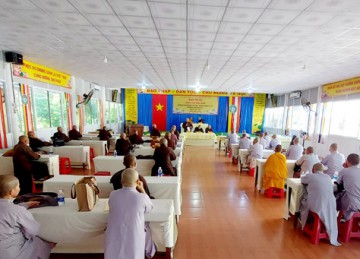 H.Cái Bè: Ban Trị sự họp lệ tháng 3 - triển khai kế hoạch tổ chức Đại lễ Phật Đản và An cư Kiết hạ năm 2022