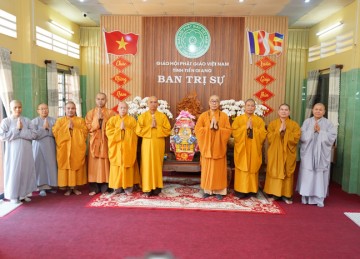 H.Châu Thành: Hoạt động Chúc Tết của Thường trực Ban Trị sự Phật giáo huyện nhân dịp Xuân Giáp Thìn 2024