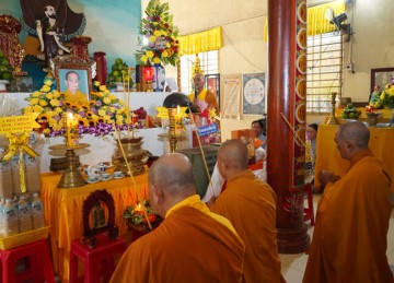 H.Châu Thành: Đạo tràng chùa Bửu Linh trang nghiêm tưởng niệm Tôn sư