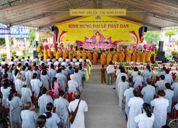 H.Châu Thành: Phật giáo huyện trang nghiêm tổ chức Đại lễ Phật đản PL.2567 