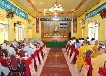 H.Cai Lậy: Hội nghị Tổng kết công tác Phật sự năm 2023 diễn ra thành công tốt đẹp