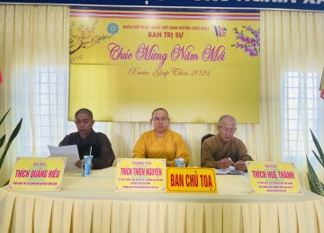 H.Chợ Gạo: Ban Trị sự Phật giáo tổ chức họp lệ đầu năm Giáp Thìn - 2024
