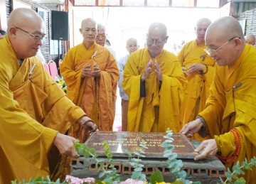 TX.Cai Lậy: Lễ khởi công xây dựng Giảng đường và Trai đường chùa Phật Bửu Ni (Cơ sở 2)