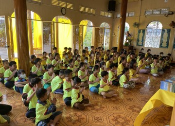 H.Cai Lậy: Khóa tu “Một ngày An vui” của các em Thanh Thiếu niên tại chùa Phước Hội