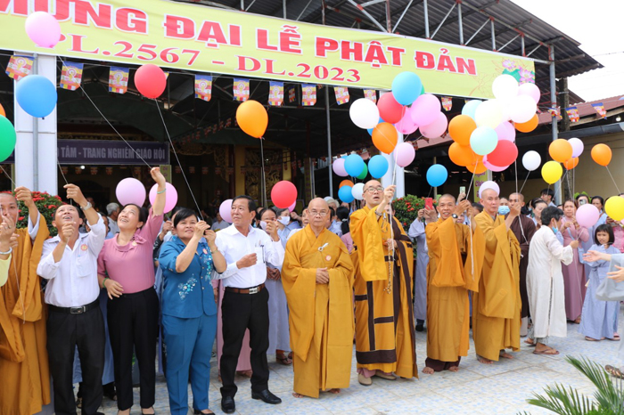 H.Cai Lậy: BTS Phật giáo huyện trang nghiêm tổ chức Đại lễ Phật đản PL.2567