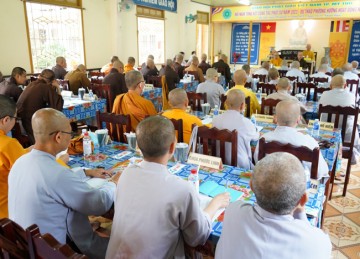 TP.Mỹ Tho: Ban Trị sự Phật giáo thành phố họp lệ tháng 2 năm Quý Mão