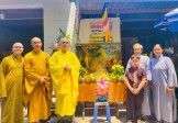 H.Chợ Gạo: Chư Tôn đức thăm vườn Lâm-tỳ-ni Kính mừng Phật Đản tại tư gia Phật tử