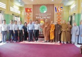 Tiền Giang: Phái đoàn UB MTTQVN tỉnh và Thành ủy TP.Mỹ Tho chúc mừng Đại lễ Phật đản PL.2568 