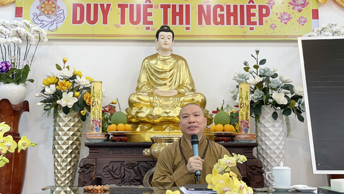 Tiền Giang: Thượng tọa Thích Nhuận Đức chia sẻ về nghệ thuật Diễn giảng và Xướng ngôn trong Phật giáo tại Hạ trường Thiên Phước