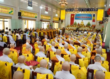 Tiền Giang: Trường Trung cấp Phật học tổ chức Lễ Tốt nghiệp Trung cấp Khóa VIII, tổng Khai giảng các khóa đào tạo năm học 2023 – 2024