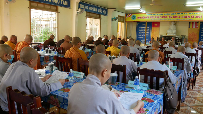 TP.Mỹ Tho: Ban Trị sự Phật giáo họp lệ tháng 10 năm Nhâm Dần