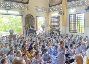 Tiền Giang: Ban Trị sự Phật giáo huyện Tân Phước tổ chức cúng dường Trường hạ năm 2023