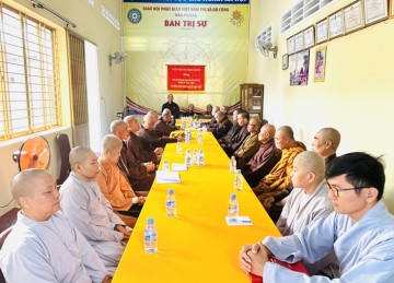 TX.Gò Công: Ban Trị sự Phật giáo họp định kỳ - triển khai công tác Phật sự